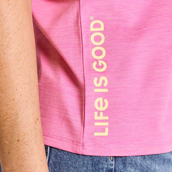 Women's Sun Crusher Tank - Life is Good Watermelon Pink