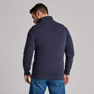 Men's French Terry Quarter Zip - Inkwell Blue