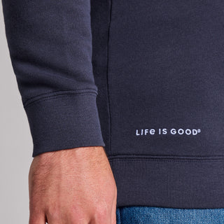 Men's French Terry Quarter Zip - Inkwell Blue