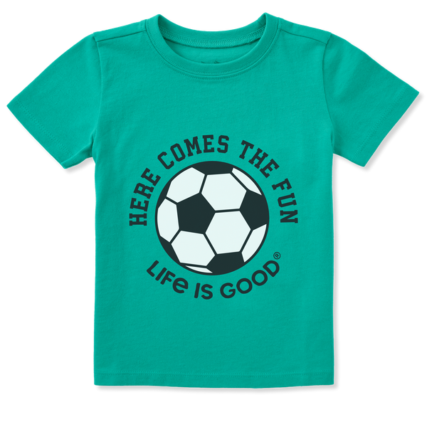 Toddler Crusher Tee - Here Comes the Fun Soccer