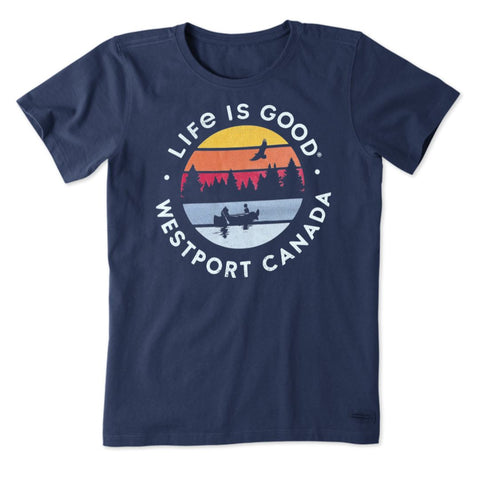 Men's Crusher Tee - Sunset Canoe Westport