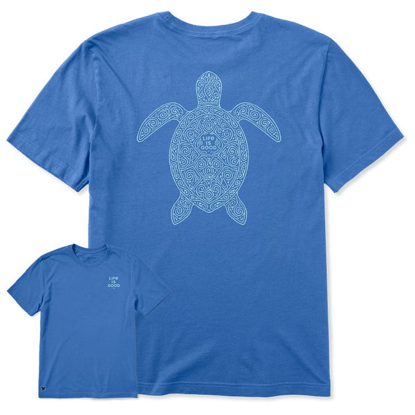 Men's Crusher Tee - Patterned Turtle