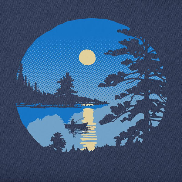 Men's Crusher Tee - Moonlit Lake Boat