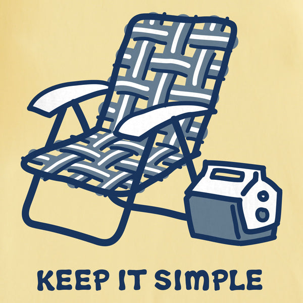Men's Crusher Tee - Keep it Simple Chair and Cooler