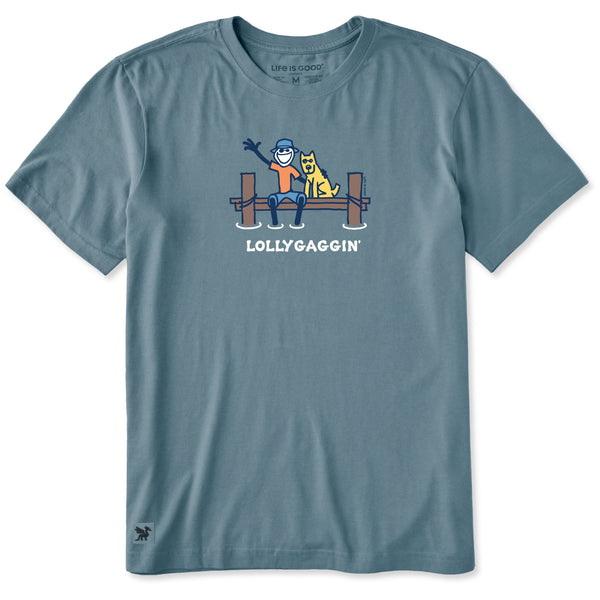 Men's Crusher Tee -  Lollygaggin' Jake and Rocket Dock