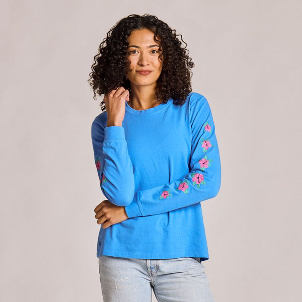 Women's Long Sleeve Crusher Tee - Good Energy