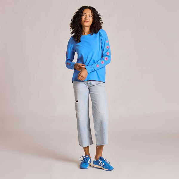 Women's Long Sleeve Crusher Tee - Good Energy