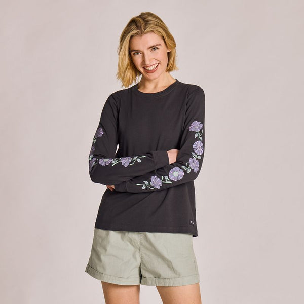 Women's Long Sleeve Crusher Tee - Kindness Is Free
