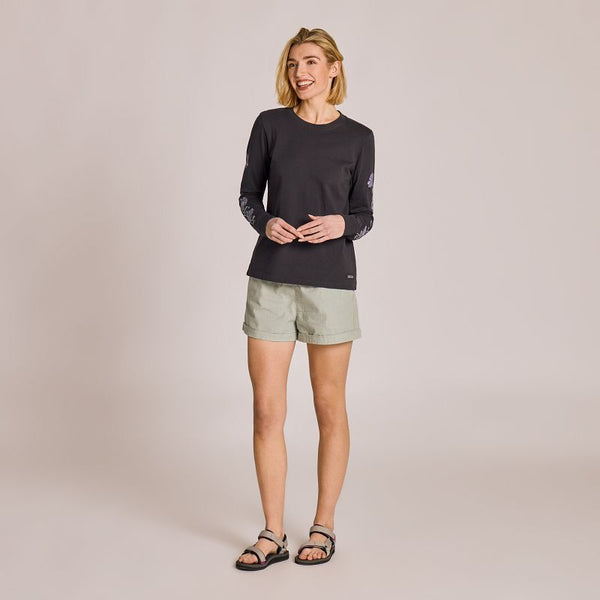 Women's Long Sleeve Crusher Tee - Kindness Is Free