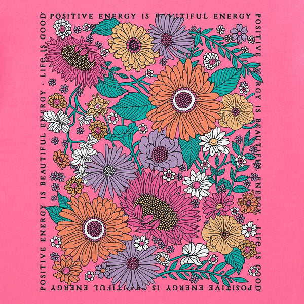 Women's Crusher Vee - Beautiful Energy Flowers