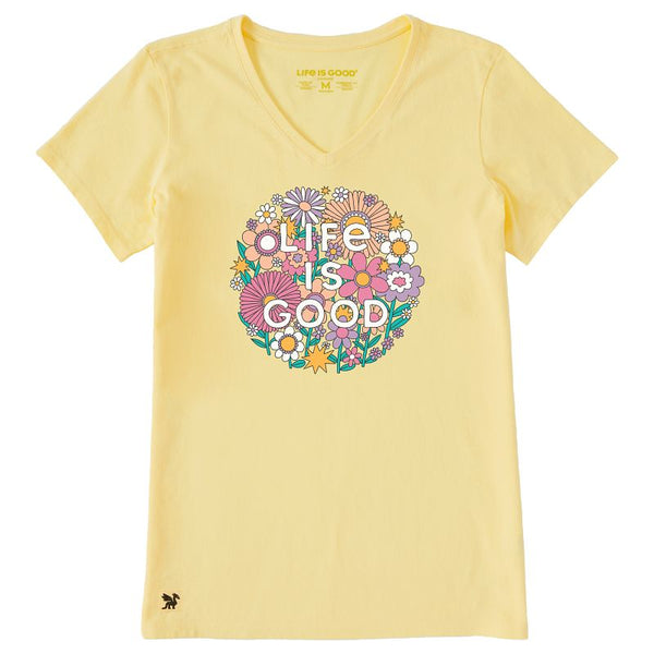 Women's Crusher Vee - Retro Flowerball
