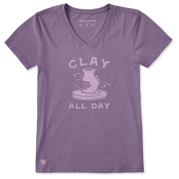 Women's Crusher Vee - Clay All Day