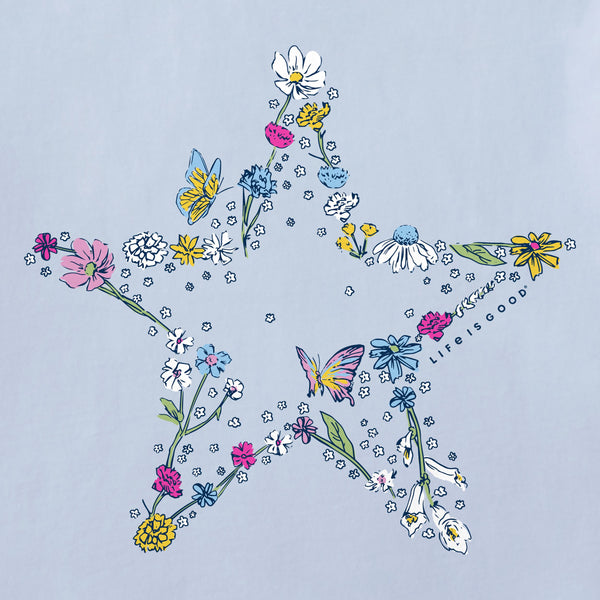 Women's Crusher Vee - Blooming Wildflower Star
