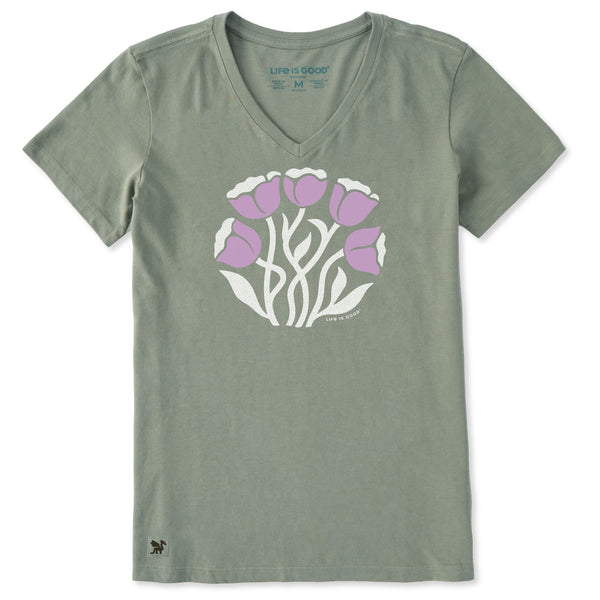 Women's Crusher Vee - Tulip Circle