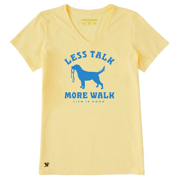 Women's Crusher-LITE Vee - Less Talk More Walk (Dog)