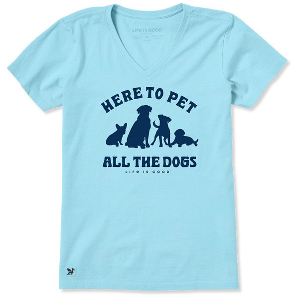 Women's Crusher-LITE Vee - Pet All the Dogs