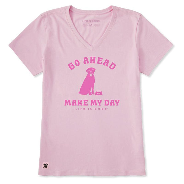 Women's Crusher-LITE Vee - Go Ahead Make My Day (Dog)