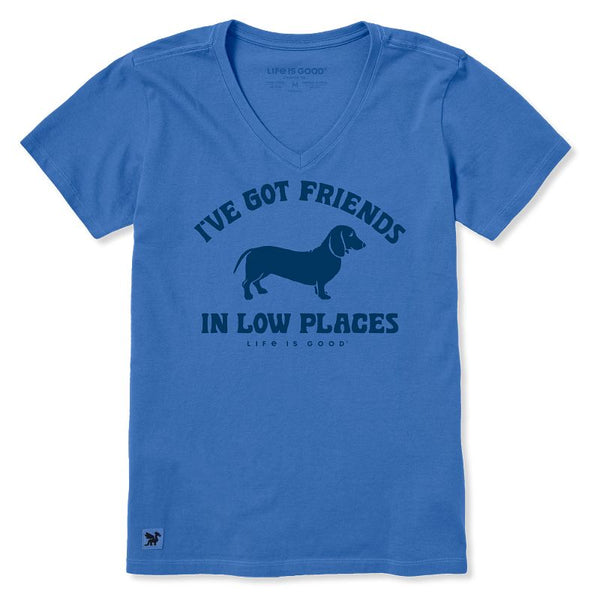 Women's Crusher-LITE Vee - Friends in Low Places (Dog)