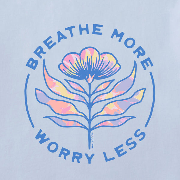 Women's  Long Sleeve Crusher-LITE Hooded Tee - Breathe More Worry Less