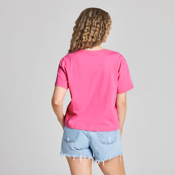 Women's Crusher Boxy Tee - Hibiscus Row