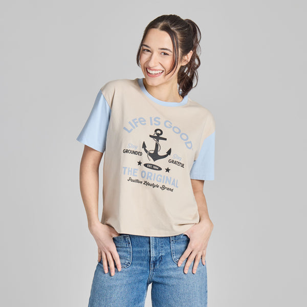 Women's Crusher Boxy Tee - Grounded Anchor