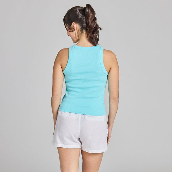 Women's Fitted Tank - Flower Duo