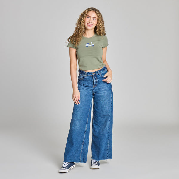 Women's Baby Tee - Scooter