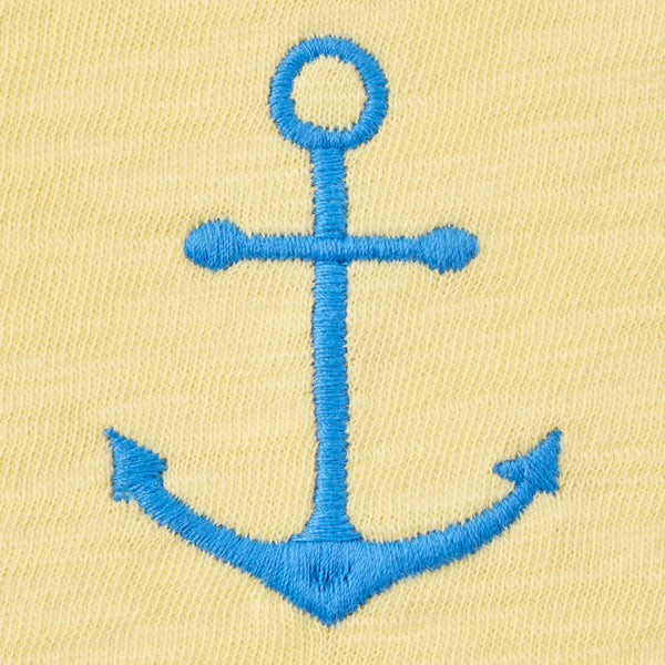 Women's Textured Slub Tank - Nautical Anchor