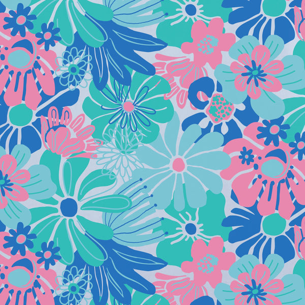 Women's Breezy Maxi Dress -  Blossom Pattern