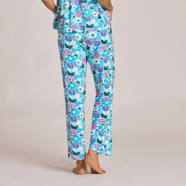 Women's Lightweight Sleep Pant - Summer Garden Pattern