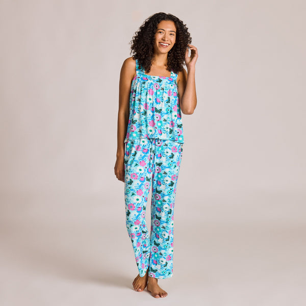Women's Lightweight Sleep Pant - Summer Garden Pattern