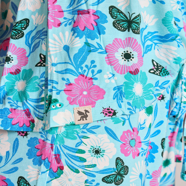 Women's Lightweight Sleep Tank - Summer Garden Pattern