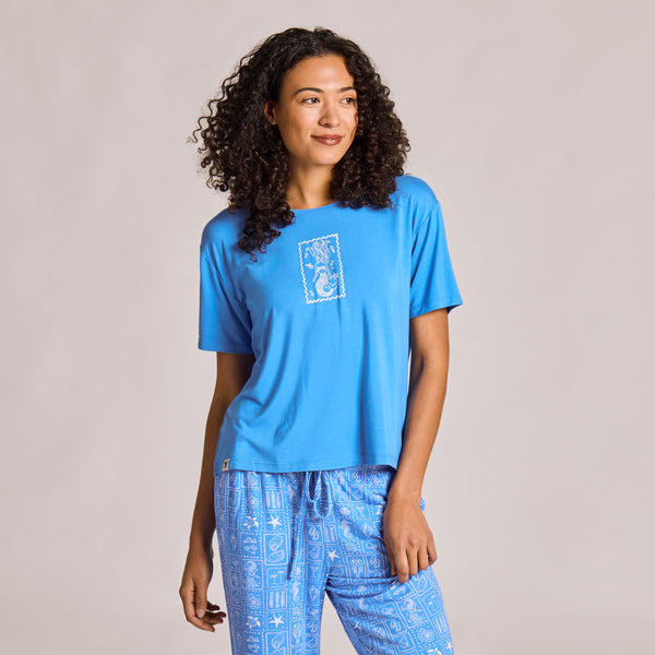Women's Lightweight Sleep Tee -  Mermaid