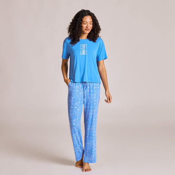 Women's Lightweight Sleep Tee -  Mermaid