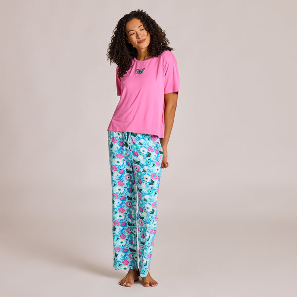 Women's Lightweight Sleep Tee -  Butterfly
