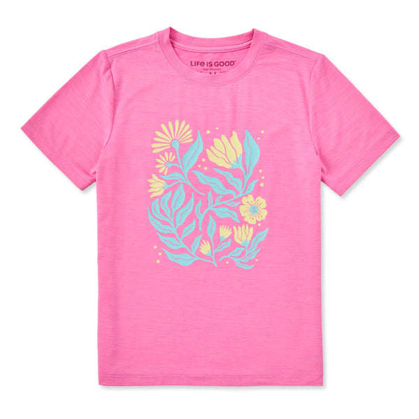 Kids Short Sleeve Sun Crusher - Garden Floral