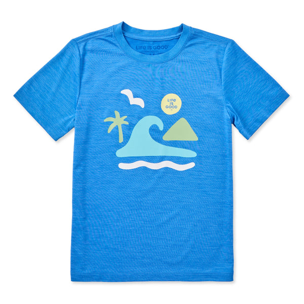 Kids Short Sleeve Sun Crusher - Beach