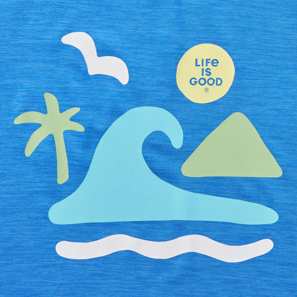 Kids Short Sleeve Sun Crusher - Beach