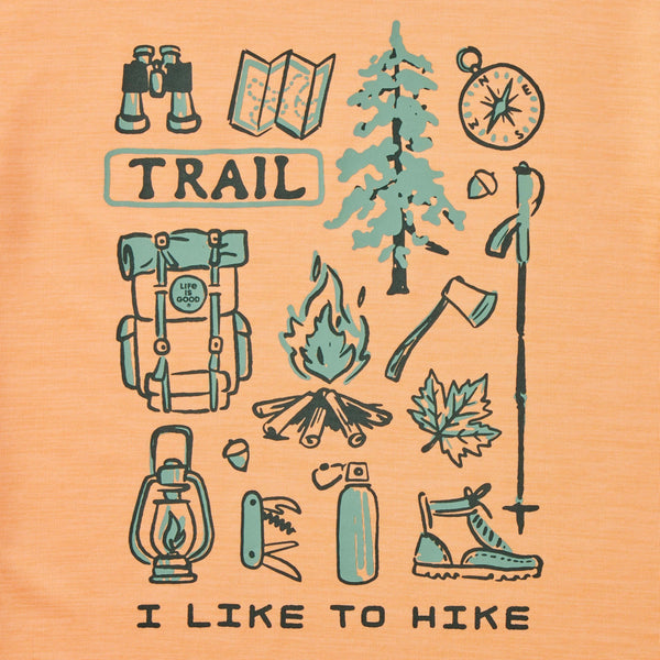 Kids Long Sleeve Sun Crusher - I Like to Hike