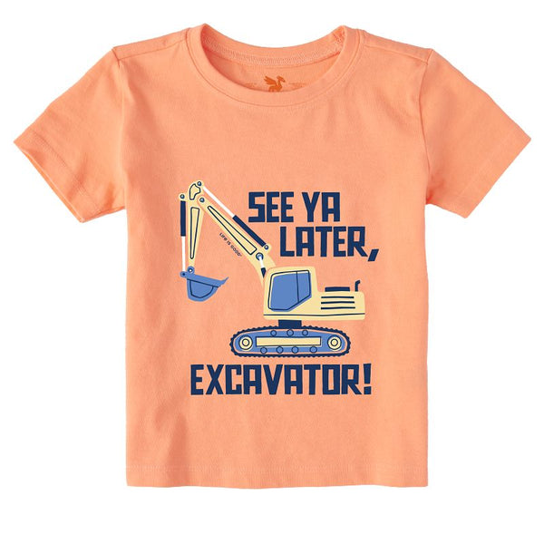 Toddler Crusher Tee - See Ya Later, Excavator