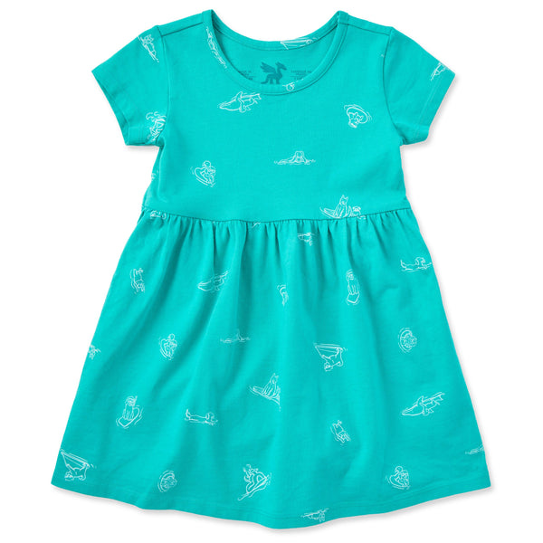 Toddler Crusher Dress - Pool Party Pups