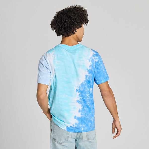 Men's Crusher Tie-Dye Tee - LIG Stack (Aqua Blue)
