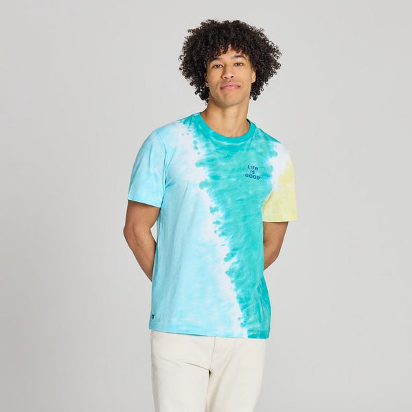 Men's Crusher Tie-Dye Tee - LIG Stack (Turquoise Green)