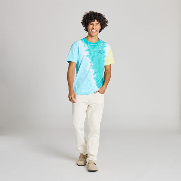 Men's Crusher Tie-Dye Tee - LIG Stack (Turquoise Green)