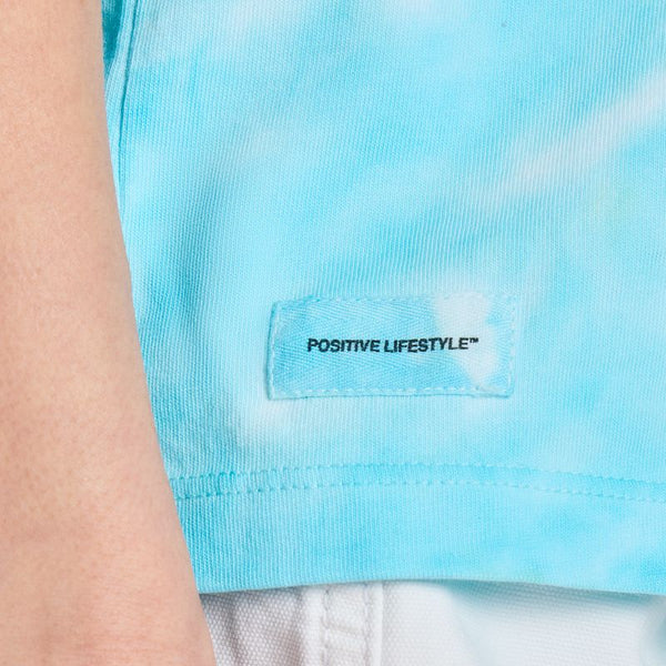 Women's Crusher Boxy Tie Dye Tee - LIG Stacked (Turquoise Green)
