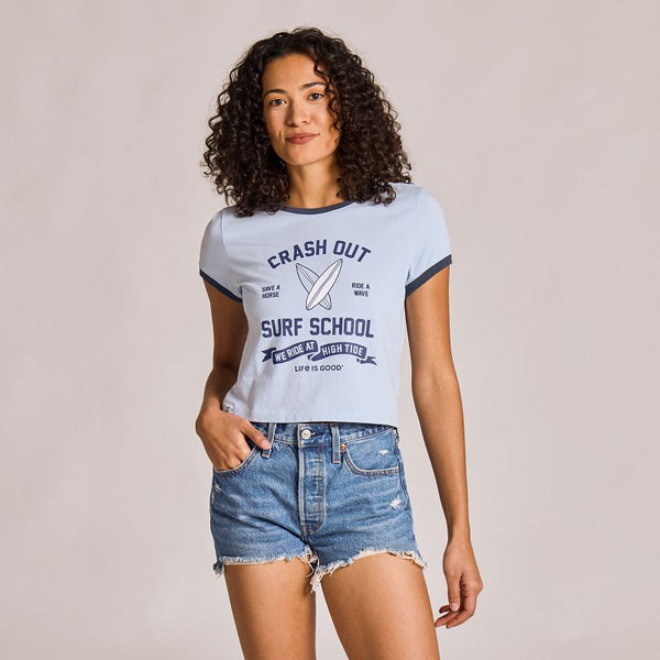 Women's Crusher-LITE Shurnken Ringer Tee - Crash Out Surf