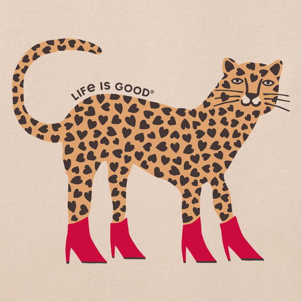 Women's Crusher Boxy Tee - Love Leopard
