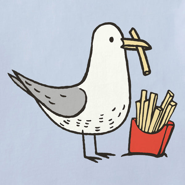 Women's Crusher Boxy Tee - Seagull and Fries