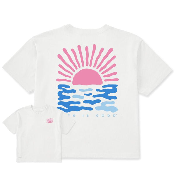 Women's Crusher Boxy Tee - Sun Over Water