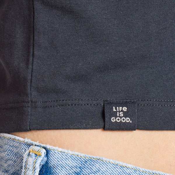 Women's Baby Tee - Solid Black